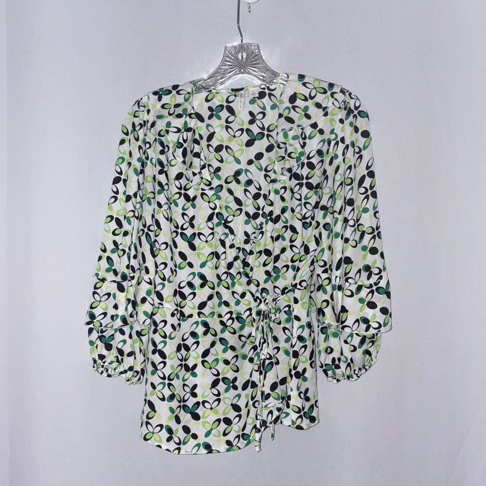 Cato 3/4 Sleeve Wrap Blouse